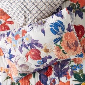 NWOT Pair of Anthropologie Agneta Standard Shams